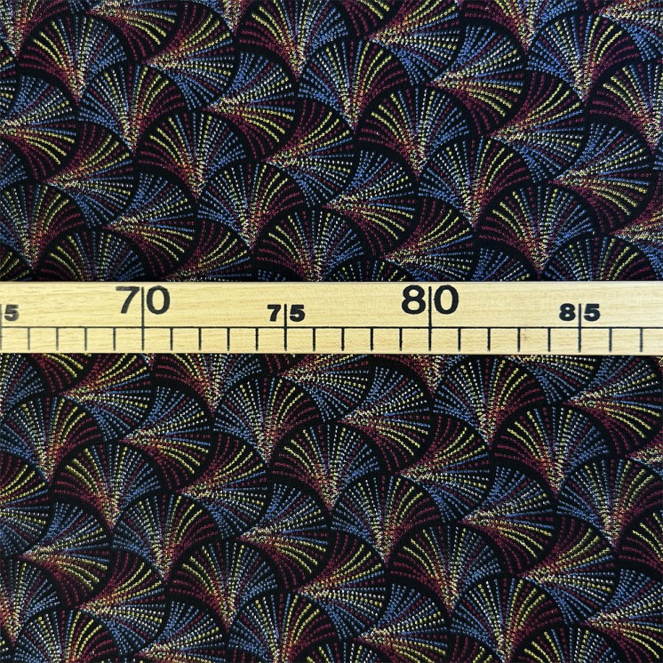 Cretonne Motifs éventails - Marseille Textiles