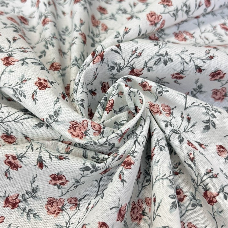 Cretonne Motifs Petites Fleurs - Marseille Textiles