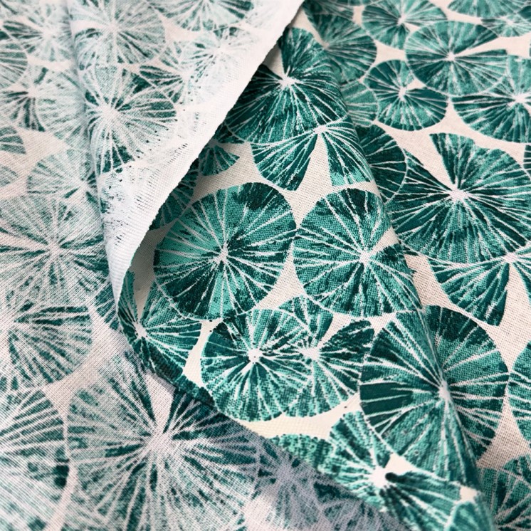 Cretonne Motifs Nénuphars - Marseille Textiles