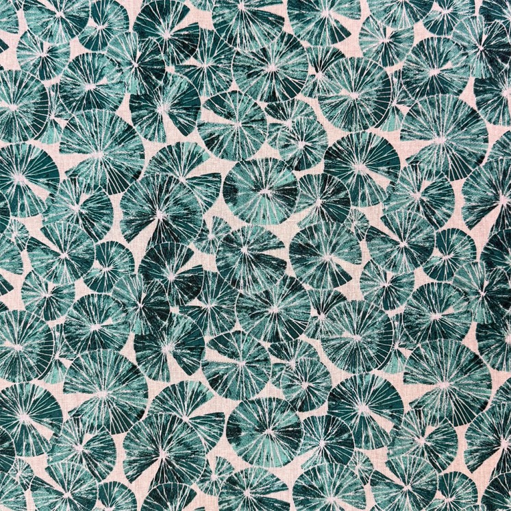 Cretonne Motifs Nénuphars - Marseille Textiles