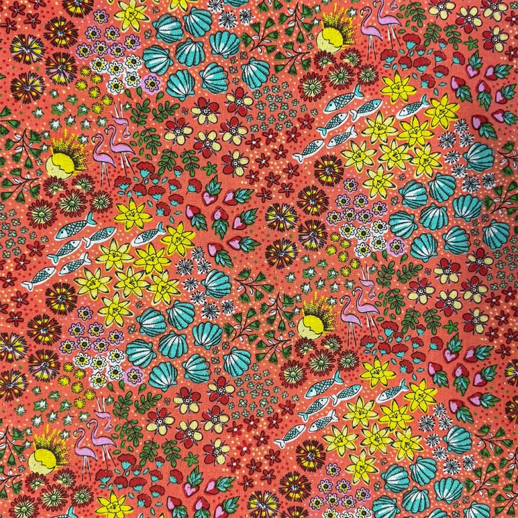 Cretonne Motifs Marin - Marseille Textiles