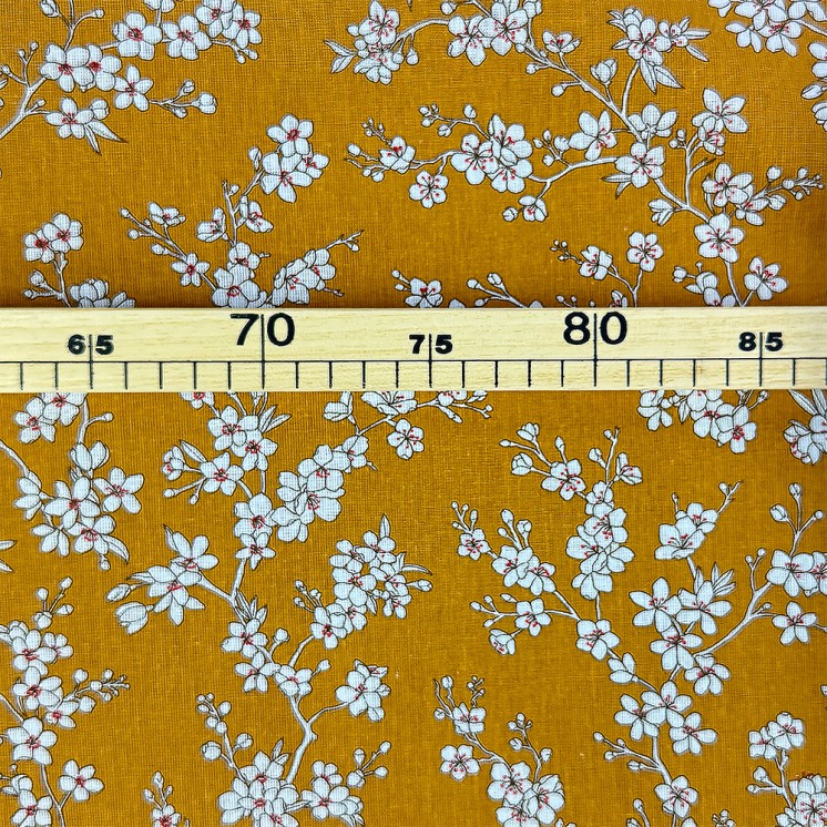 Cretonne Motif Fleurs de Cerisiers - Marseille Textiles