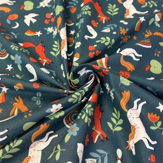 Cretonne Motifs Bols Japonais - Marseille Textiles