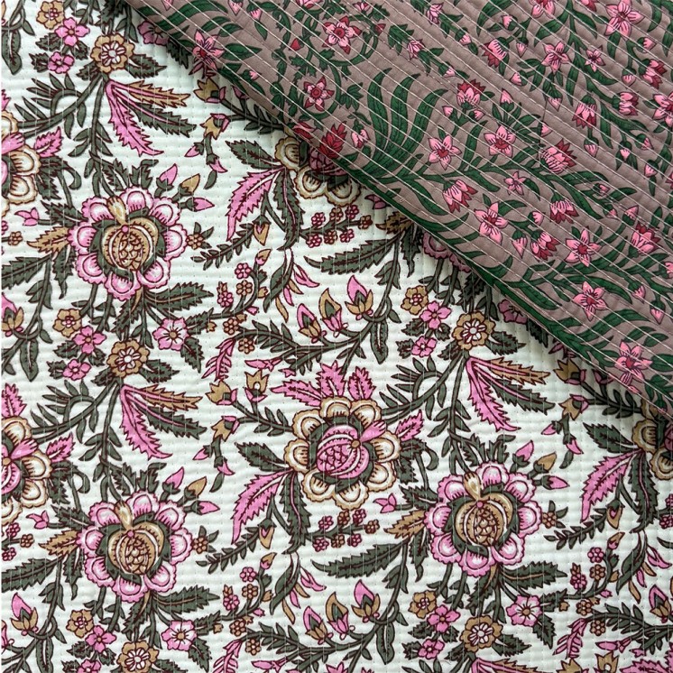 Matelassé imprimé indien - Marseille Textiles