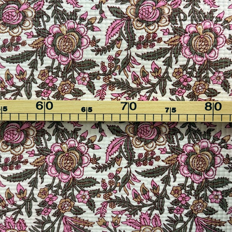 Matelassé imprimé indien - Marseille Textiles