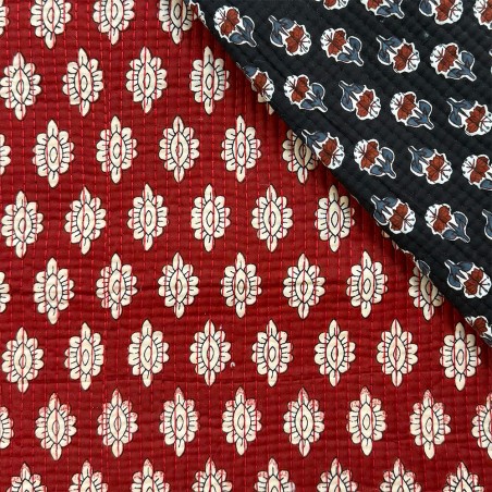 Matelassé imprimé indien - Marseille Textiles