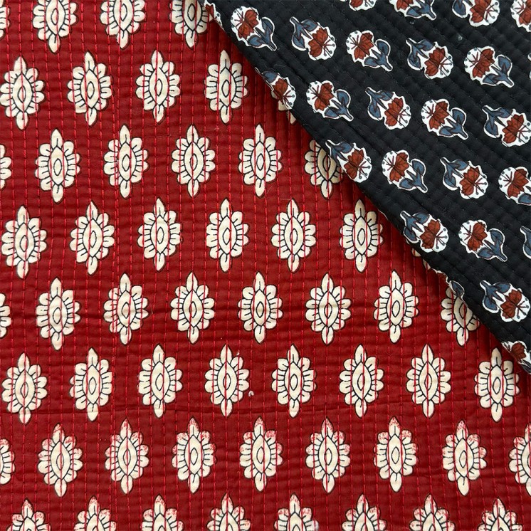 Matelassé imprimé indien - Marseille Textiles