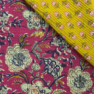 Matelassé imprimé indien - Marseille Textiles