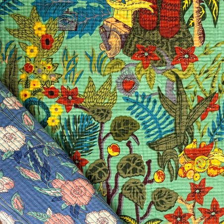 Matelassé imprimé indien - Marseille Textiles