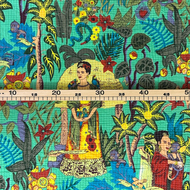 Matelassé imprimé indien - Marseille Textiles