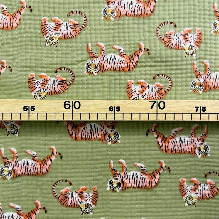 Matelassé imprimé indien - Marseille Textiles