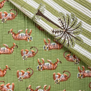 Matelassé imprimé indien - Marseille Textiles