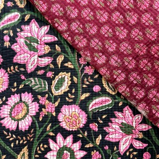 Matelassé imprimé indien - Marseille Textiles