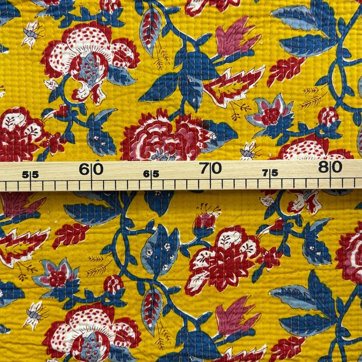 Matelassé imprimé indien - Marseille Textiles