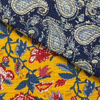 Matelassé imprimé indien - Marseille Textiles