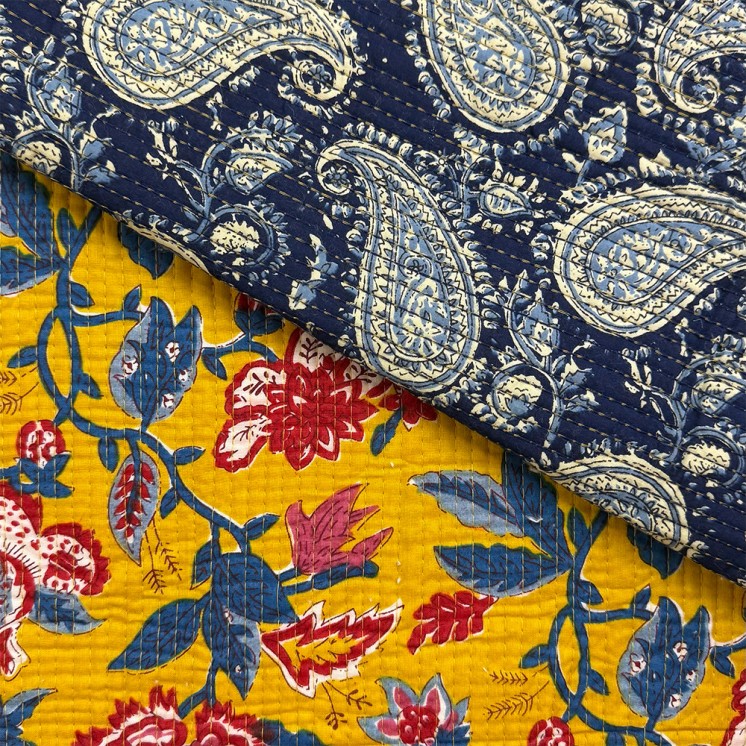 Matelassé imprimé indien - Marseille Textiles