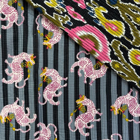 Matelassé imprimé indien - Marseille Textiles