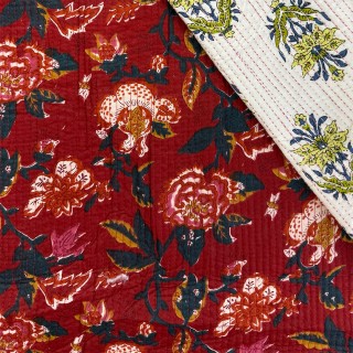 Matelassé imprimé indien - Marseille Textiles