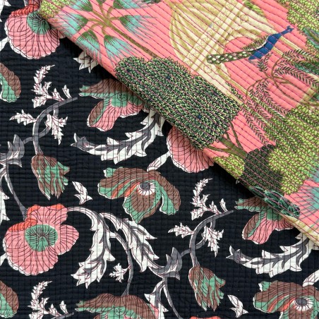 Matelassé imprimé indien - Marseille Textiles