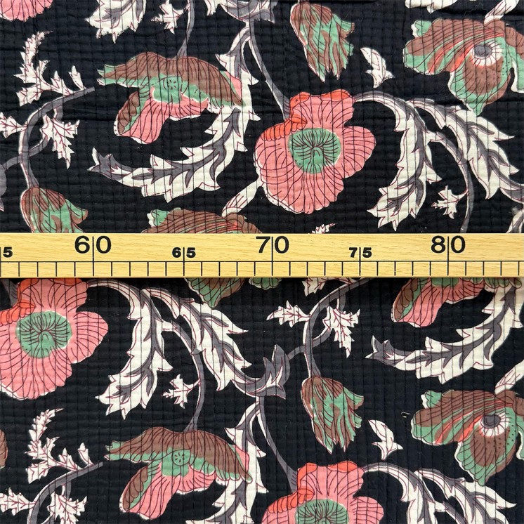 Matelassé imprimé indien - Marseille Textiles