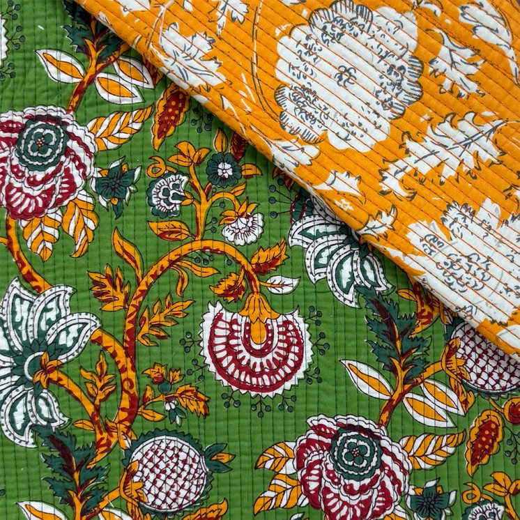 Matelassé imprimé indien - Marseille Textiles