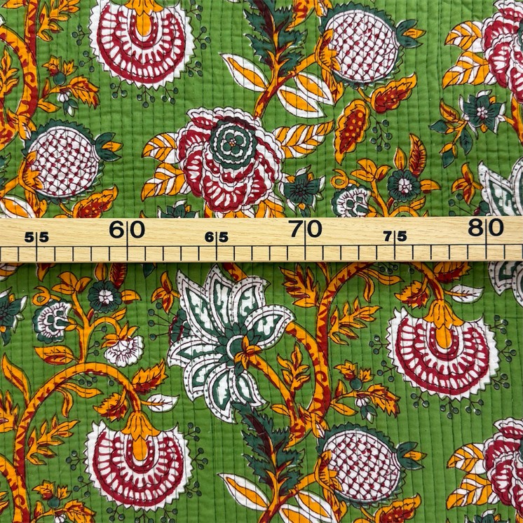 Matelassé imprimé indien - Marseille Textiles