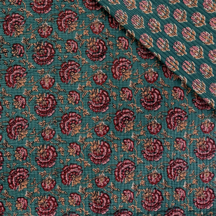 Matelassé imprimé indien - Marseille Textiles