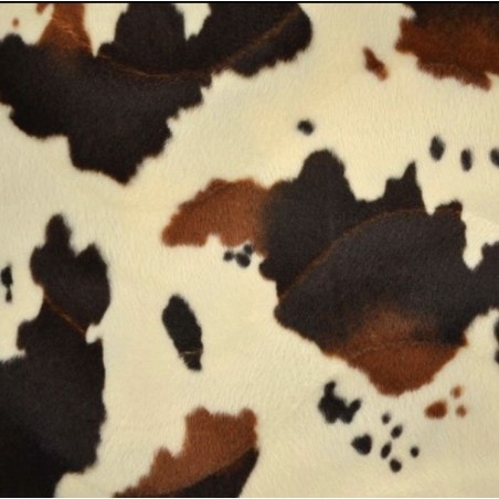 Fausse Fourrure Vache Marron , Marseille textiles .